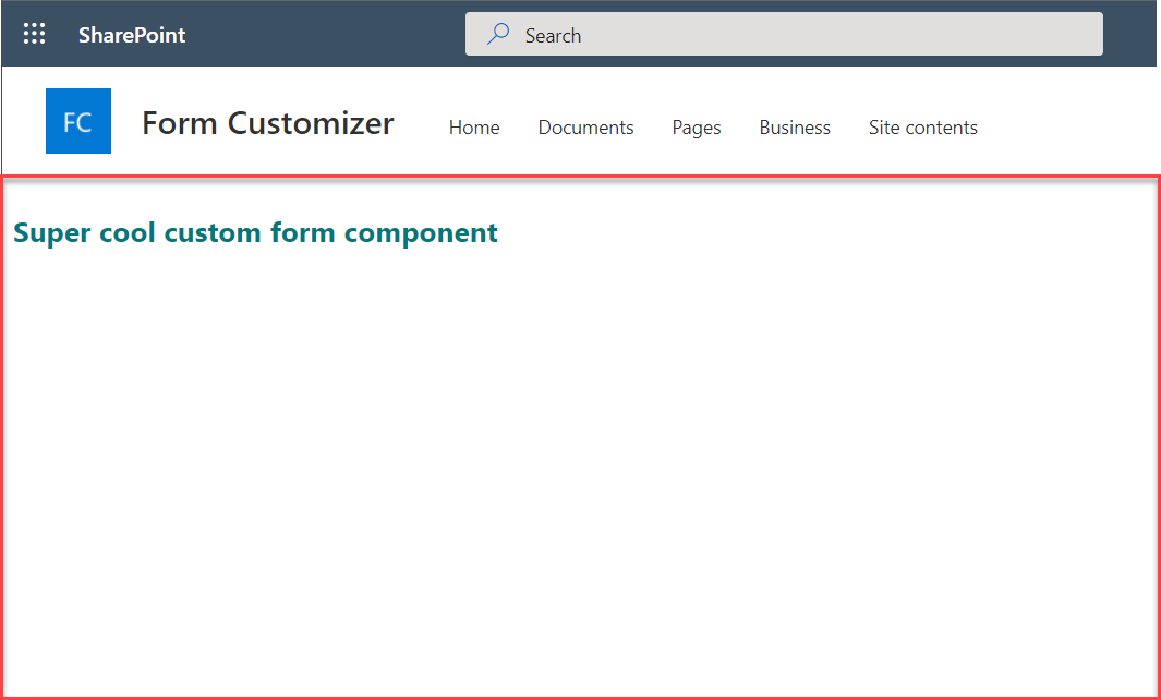 Form Customizer Initial Rendering