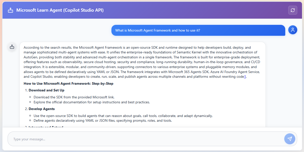 Copilot Studio Client - Direct API